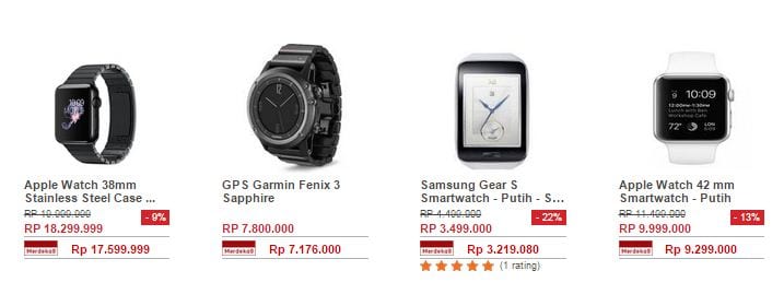daftar harga smartwatch 2