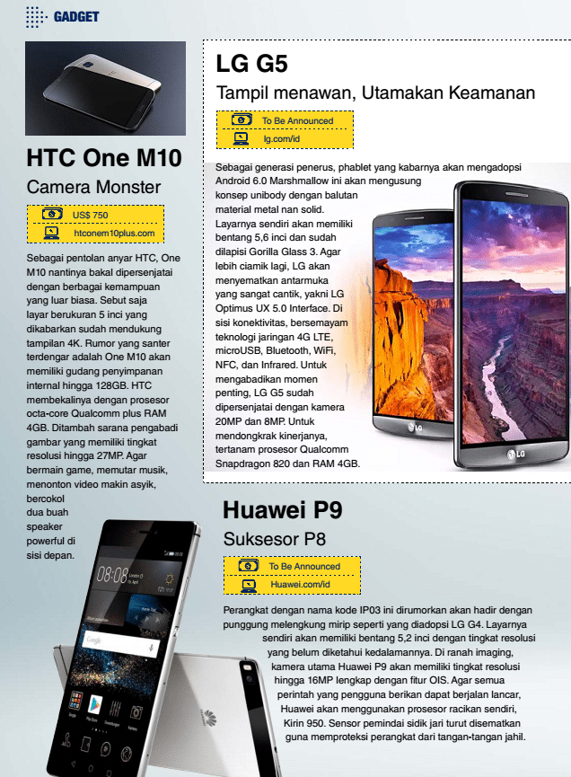 LG HTC 2016