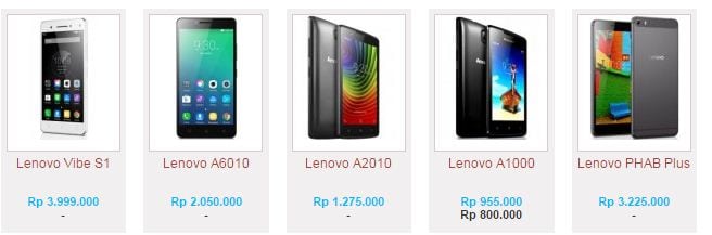 daftar harga lenovo