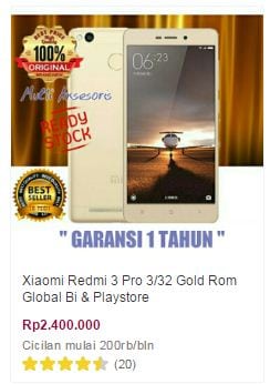 harga redmi 3 pro