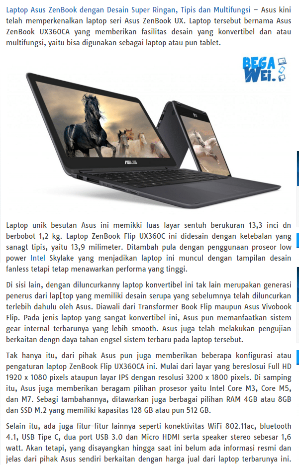 laptop asus zenbook terbaru