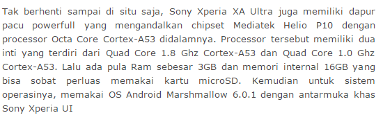 Sony Xperia XA ultra 2