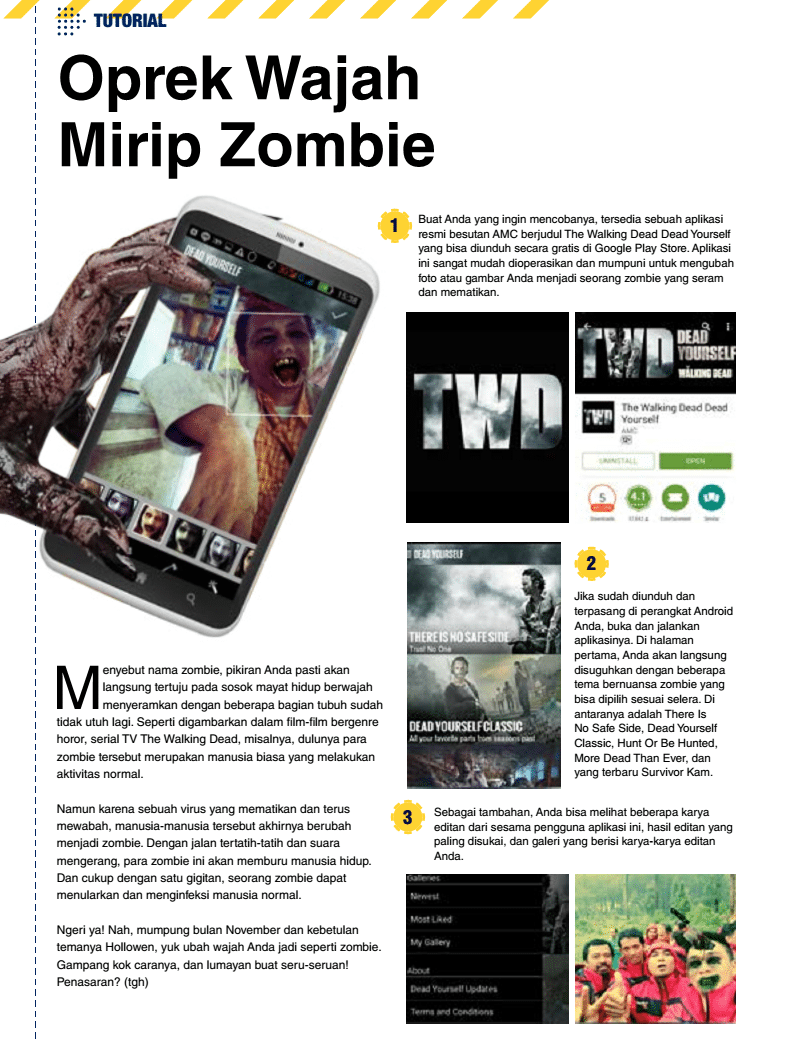 Begini Cara Edit Wajah Mirip Zombie di HP Android IOS Apple iPhone