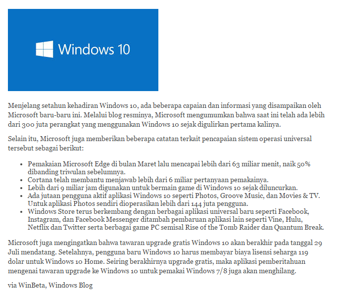 windows 10 news