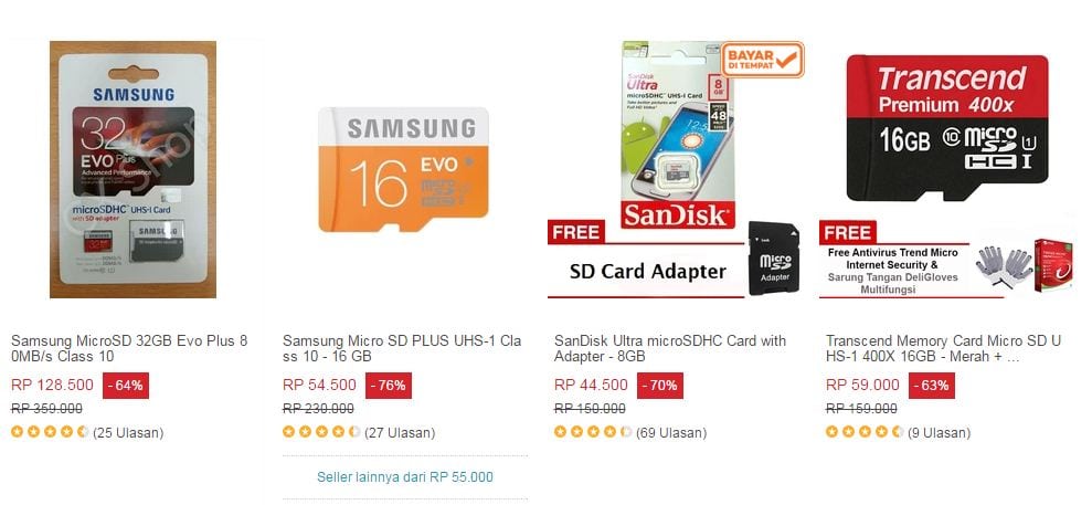 Original Sandisk Ultra 48mbps Microsdhc Card 32gb Gratis 