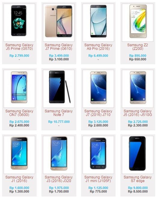 Daftar Harga Hp Samsung Semua Tipe Dan Spesifikasinya Data Hp Terbaru