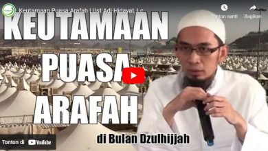 Niat Puasa Arafah