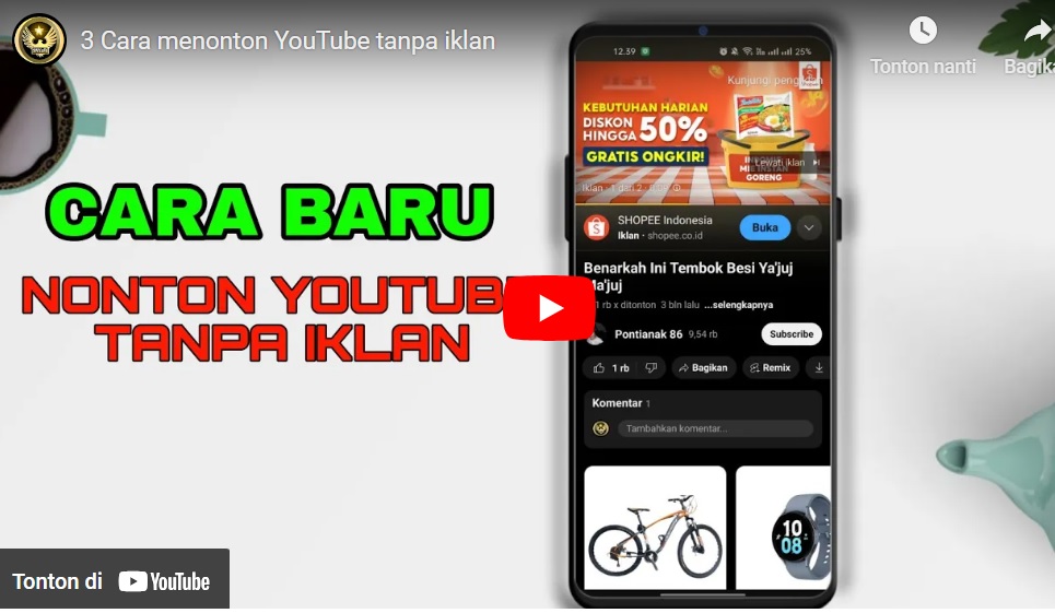 APK Youtube Tanpa Iklan