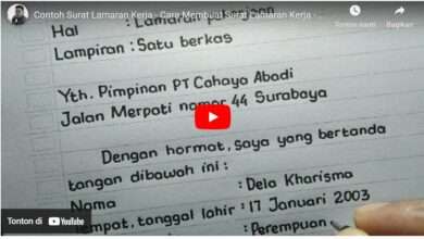 Contoh Menulis Surat Lamaran Kerja Tulis Tangan Agar Dilirik HRD