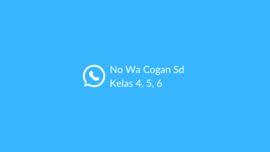 No Wa Cogan Sd Kelas 4, 5, 6