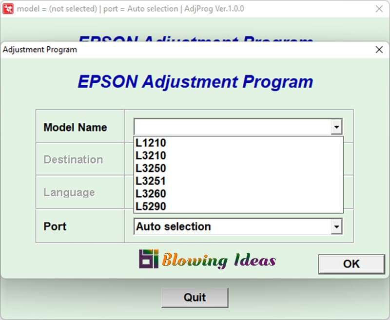 Resetter Epson L3210