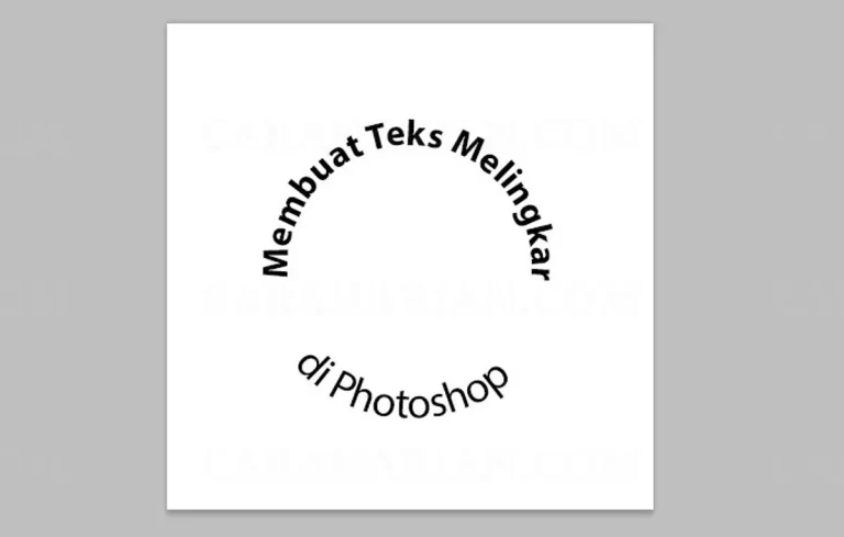 Inspirasi Desain Tulisan Melingkar di Photoshop