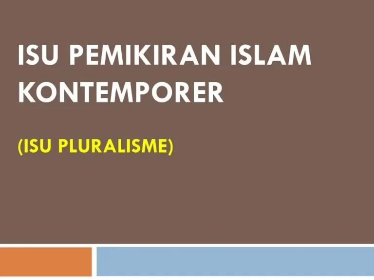 Kontribusi Pemahaman Islam terhadap Pemikiran Kontemporer