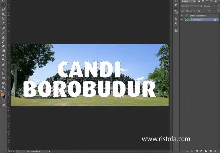 Langkah-langkah Membuat Tulisan Melingkar di Photoshop CS6