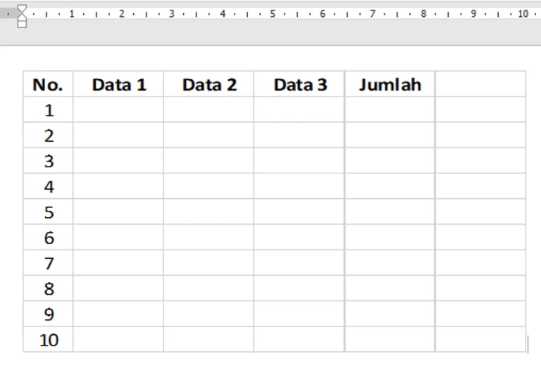 Membuat Tabel di Microsoft Word: Dasar-Dasar dan Keterampilan Lanjutan