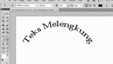 Membuat Tulisan Melengkung di Photoshop