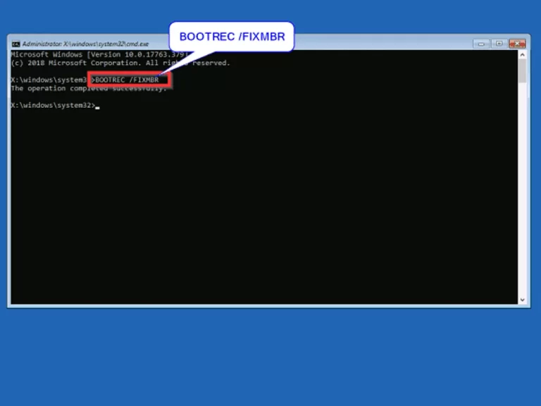 Memulihkan Boot Manager dengan Bootrec