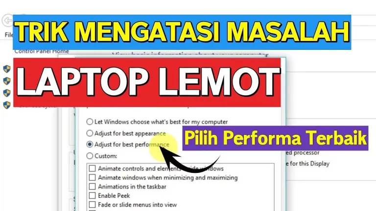 Mengatasi Laptop Lemot dengan Cepat dan Efektif