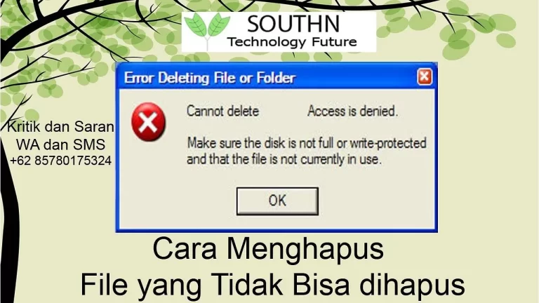 Mengatasi Permasalahan File Tidak Bisa Dihapus