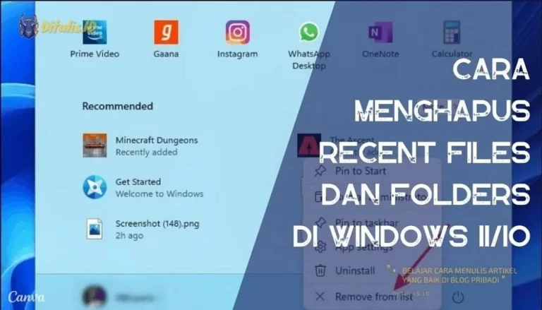 Menyusun dan Mengkategorikan File untuk Penghapusan