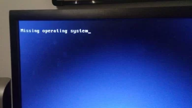 Pesan Kesalahan Missing Operating System di Windows