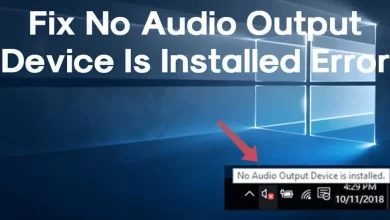 Pesan Kesalahan No Audio Output Device di Windows