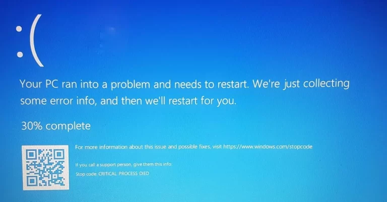 Solusi Lanjutan untuk Pesan Kesalahan Critical Process Died di Windows