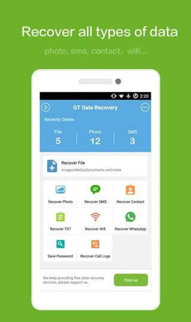 Utilitas Pengembalian Data untuk Android